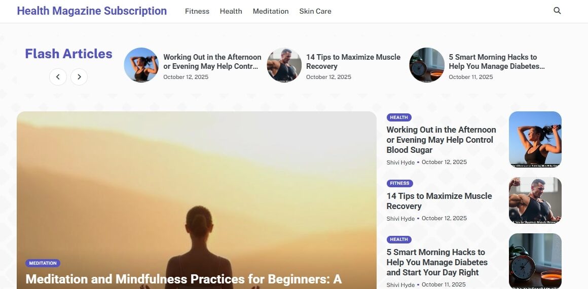 Health Magazine Subscription: Your Comprehensive Online Resource for the Latest News and Insights